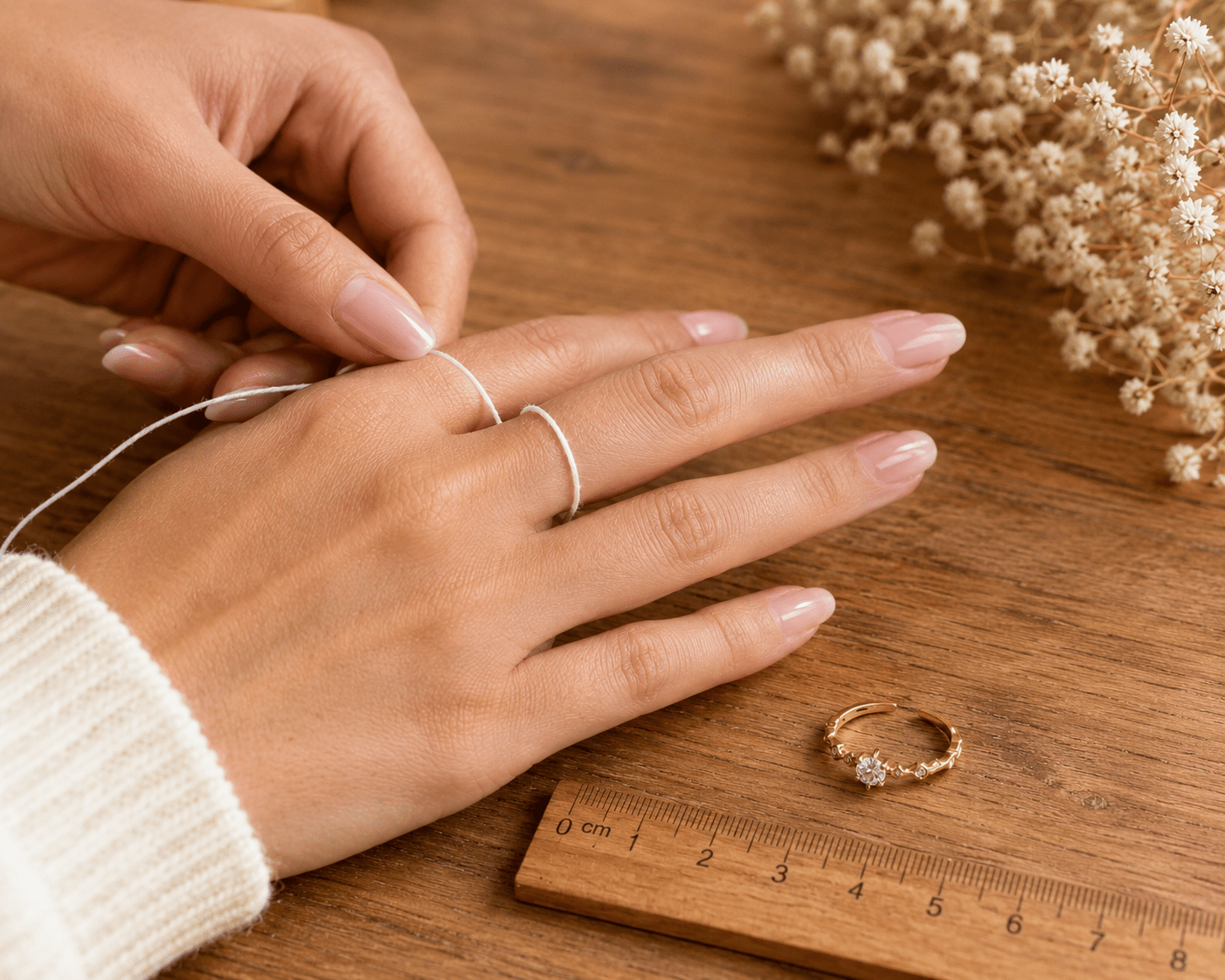 Comment mesurer sa taille de bague à la maison (sans baguier) ? - MAISON DE L'AMOUR