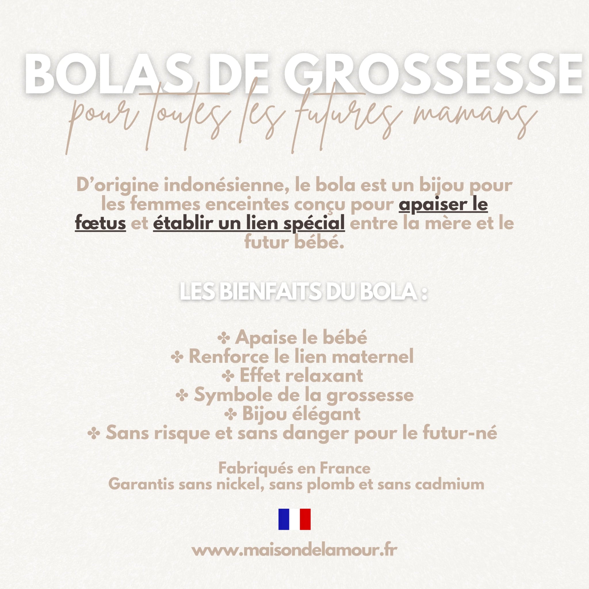 Bola de Grossesse JE T'AIME - MAISON DE L'AMOUR
