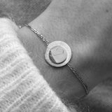 Bracelet Brossé Personnalisé MON INITIALE - MAISON DE L'AMOUR - 