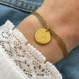 Bracelet Personnalisé Multi - Chaînes MON INITIALE - MAISON DE L'AMOUR