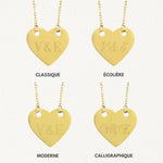 Collier Personnalisé CŒUR - MAISON DE L'AMOUR