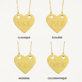Collier Personnalisé CŒUR - MAISON DE L'AMOUR