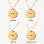 Collier Personnalisé DOUBLE MÉDAILLE - MAISON DE L'AMOUR