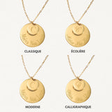 Collier Personnalisé DOUBLE MÉDAILLE - MAISON DE L'AMOUR