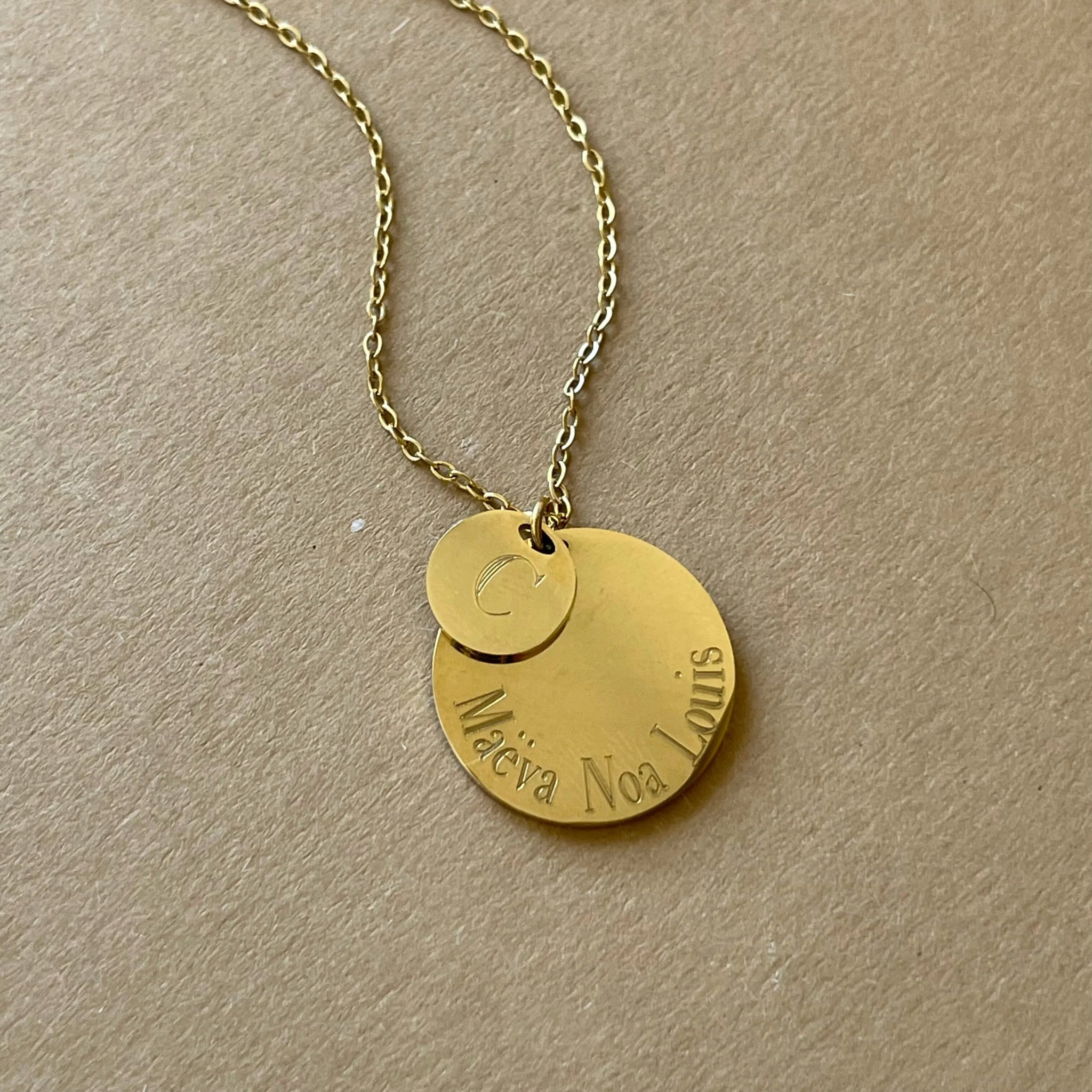 Collier Personnalisé DOUBLE MÉDAILLE - MAISON DE L'AMOUR