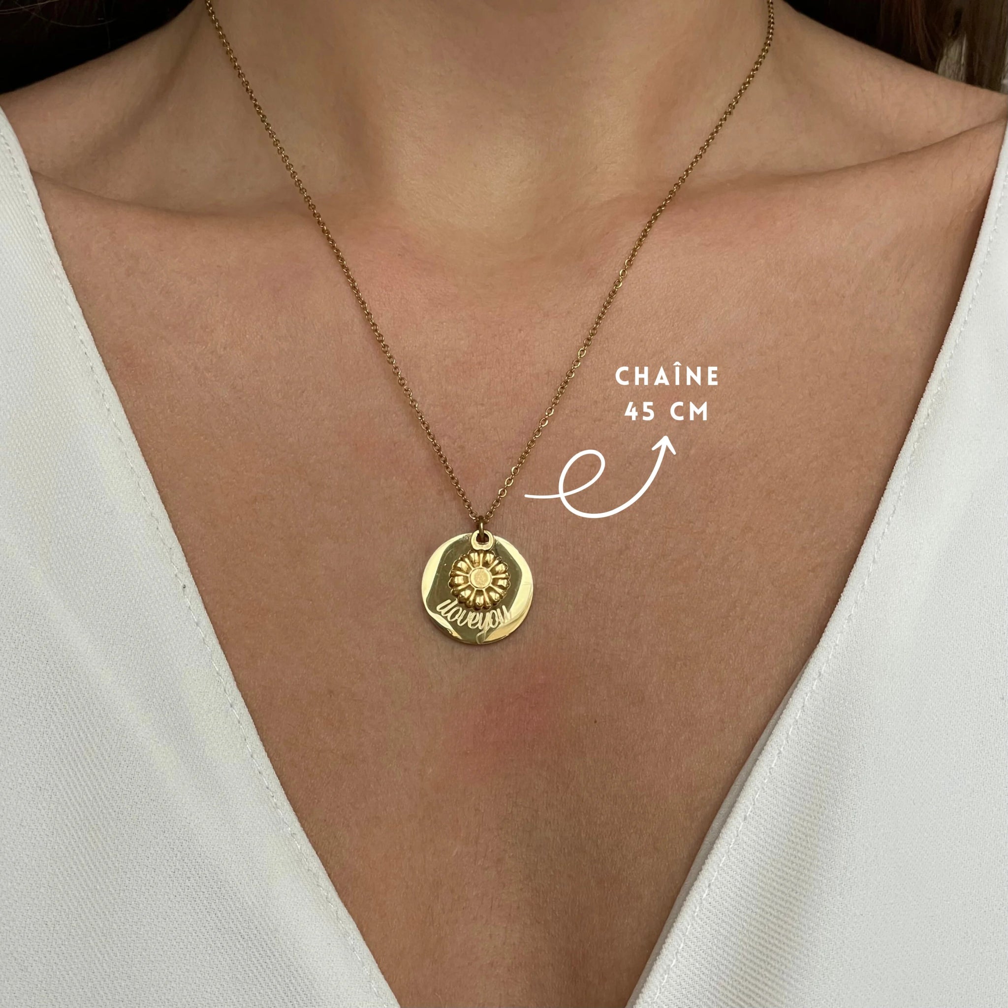 Collier Personnalisé FLEUR - MAISON DE L'AMOUR