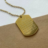 Collier Personnalisé MON CALENDRIER - MAISON DE L'AMOUR