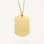 Collier Personnalisé MON CALENDRIER - MAISON DE L'AMOUR
