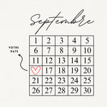 Collier Personnalisé MON CALENDRIER - MAISON DE L'AMOUR