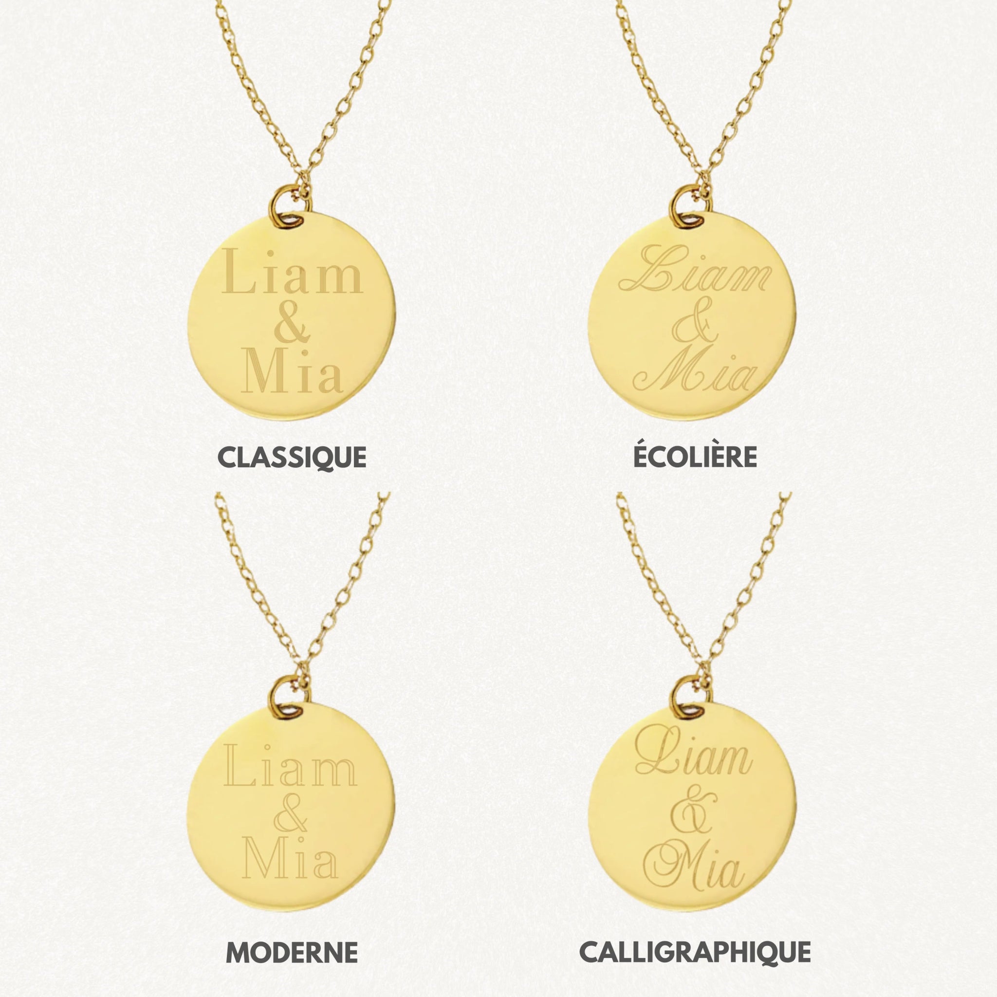 Collier Personnalisé MON DUO PRÉFÉRÉ - MAISON DE L'AMOUR