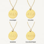Collier Personnalisé NOS INITIALES - MAISON DE L'AMOUR