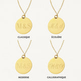 Collier Personnalisé NOS INITIALES - MAISON DE L'AMOUR