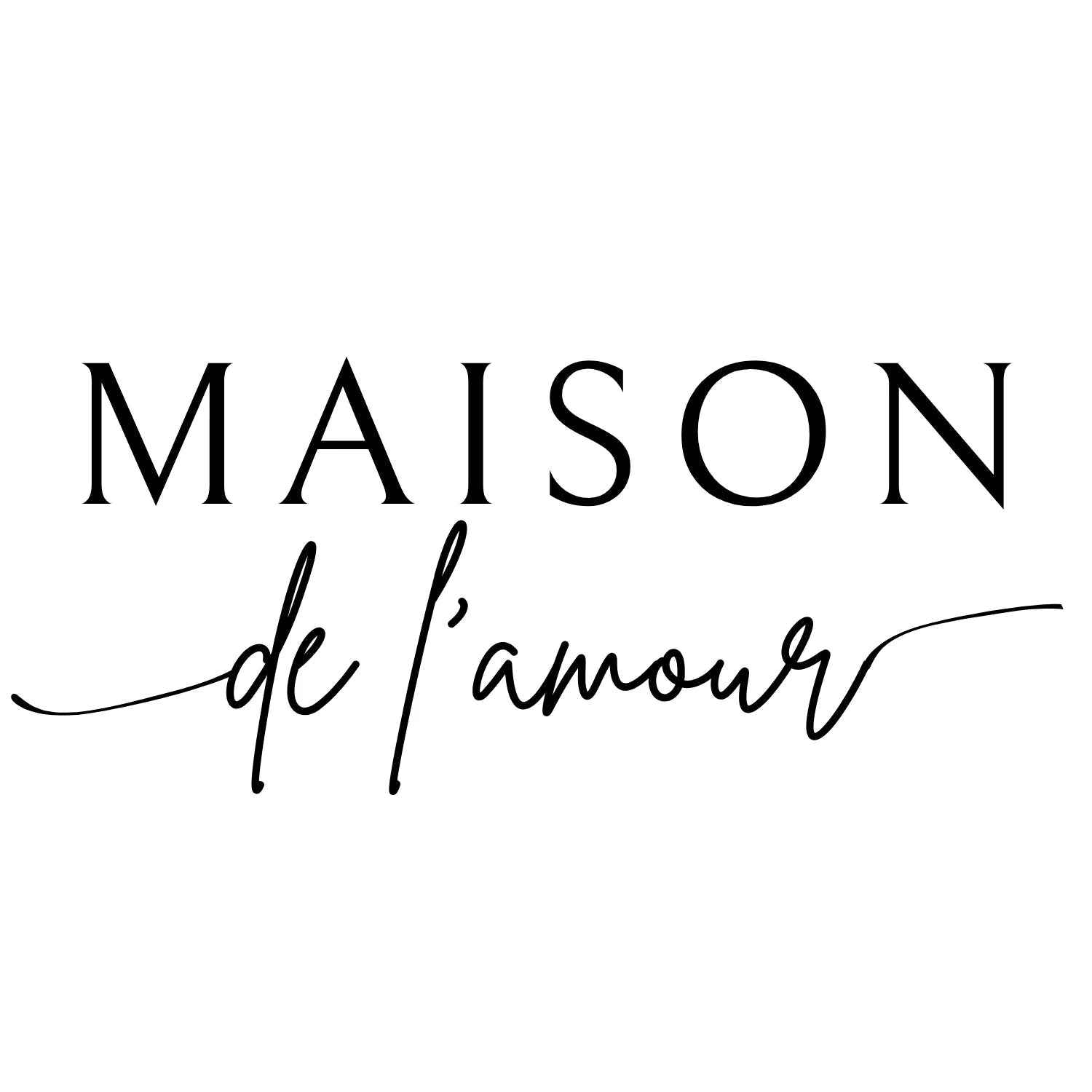Option de personnalisation - MAISON DE L'AMOUR